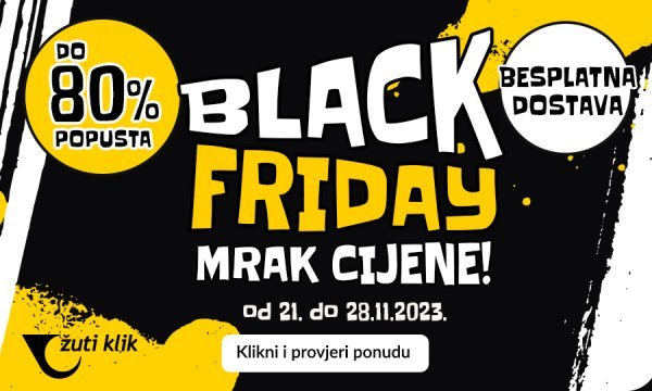U tijeku je Black Friday tjedan na Žutom kliku koji nudi uštede do 80%!