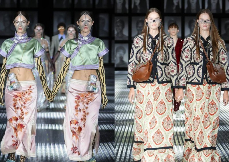 Modna revija o kojoj svi govore: Novu kolekciju Guccija nosilo je 68 parova jednojajčanih blizanaca