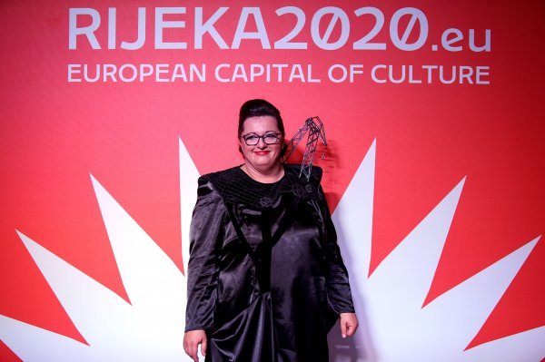 Emina Višnić snimljena tijekom svečanog otvaranja projekta Rijeka 2020. - Europska prijestolnica kulture